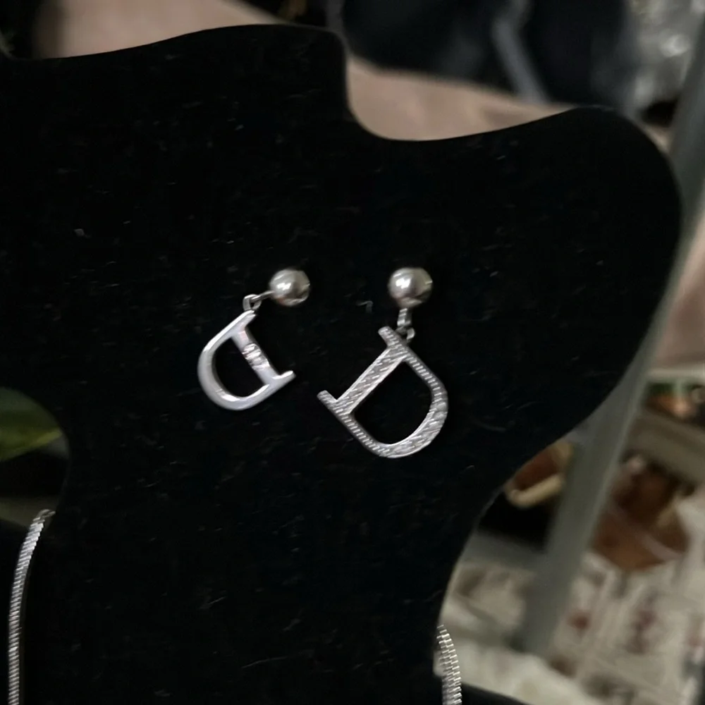 Christian Dior Jewelry Set Necklace with hook Earrings